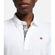 Carica l'immagine nel visualizzatore di Gallery, Napapijri Polo Uomo Manica Corta Eolanos 3 Bianca Bright White