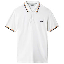 Carica l'immagine nel visualizzatore di Gallery, Napapijri polo uomo manica corta Taly Stripe 4 - Bianco Bright White