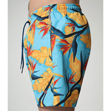 Carica l'immagine nel visualizzatore di Gallery, Napapijri Vail 4 costume da bagno uomo pantaloncino corto da acqua Blue Flw Fantasia floreale