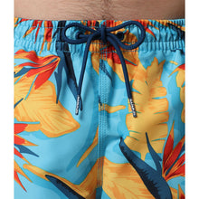 Carica l'immagine nel visualizzatore di Gallery, Napapijri Vail 4 costume da bagno uomo pantaloncino corto da acqua Blue Flw Fantasia floreale