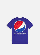 Carica l'immagine nel visualizzatore di Gallery, Octopus x Pepsi Logo T-Shirt Unisex manica corta Electroblu Blu - collabo Pepsi-Cola - Limited Edition