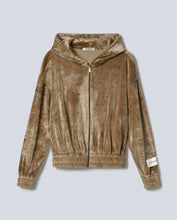 Carica l&#39;immagine nel visualizzatore di Gallery, HINNOMINATE Felpa In Ciniglia Cappuccio All Zip col. Tortora HMABW01235
