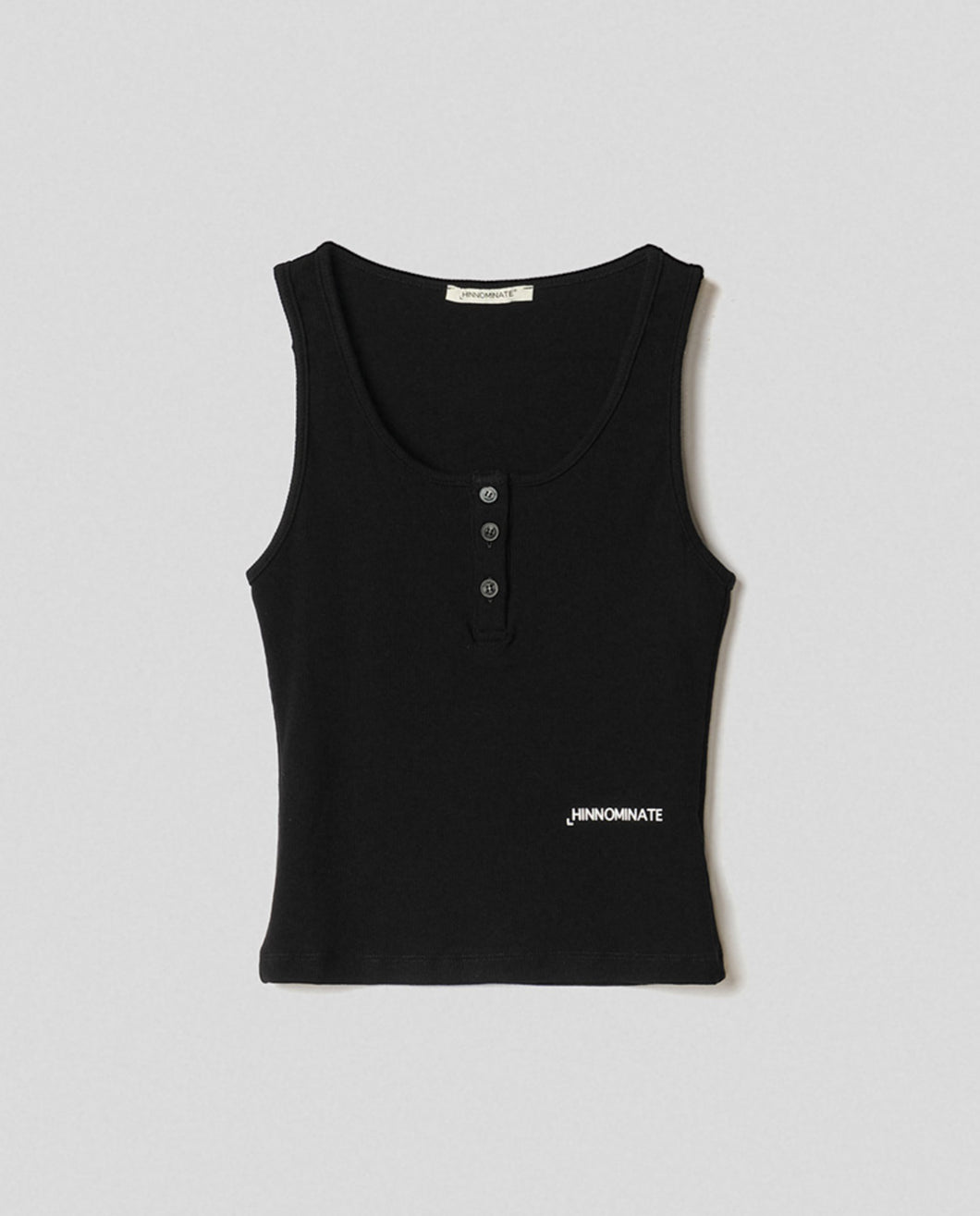 HINNOMINATE Crop top in costina a canotta con bottoni cod. HMABW01628