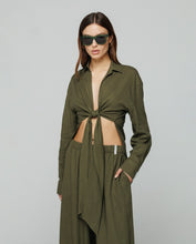 Carica l&#39;immagine nel visualizzatore di Gallery, HINNOMINATE Camicia in lino con nodo sul davanti cod. HMABW01847
