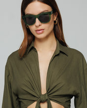 Carica l&#39;immagine nel visualizzatore di Gallery, HINNOMINATE Camicia in lino con nodo sul davanti cod. HMABW01847
