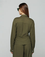 Carica l&#39;immagine nel visualizzatore di Gallery, HINNOMINATE Camicia in lino con nodo sul davanti cod. HMABW01847
