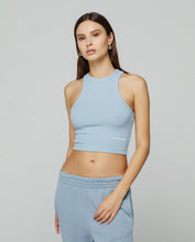 Carica l&#39;immagine nel visualizzatore di Gallery, HINNOMINATE Crop top in costina con scollo all&#39;americana cod. HMABW01625
