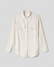 Carica l'immagine nel visualizzatore di Gallery, HINNOMINATE Camicia in lino con tasche frontali cod. HMABW01845
