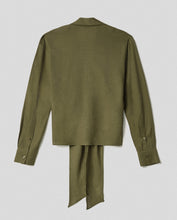 Carica l&#39;immagine nel visualizzatore di Gallery, HINNOMINATE Camicia in lino con nodo sul davanti cod. HMABW01847
