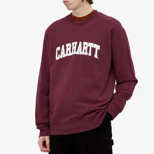 Carica l&#39;immagine nel visualizzatore di Gallery, CARHARTT WIP UNIVERSITY SWEAT col. SHIRAZ/WHITE art. 28957
