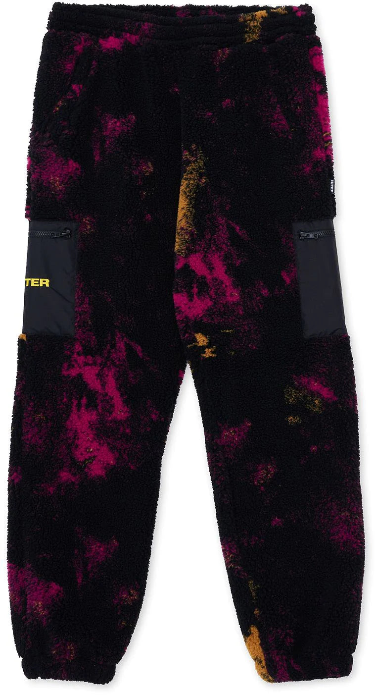 Iuter Pantaloni Teddy in pile Tie Dye Fur Pant Purple Uomo