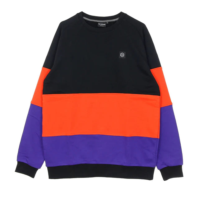 DOLLY NOIRE FELPA LEGGERA GIROCOLLO UOMO LEVEL CREWNECK BLACK art. sw011-01
