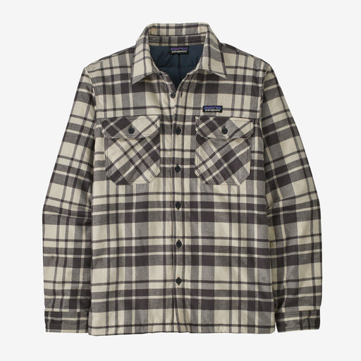 Patagonia Men's Insulated Organic Cotton Midweight Fjord Flannel Shirt Ice Caps: Smolder Blue