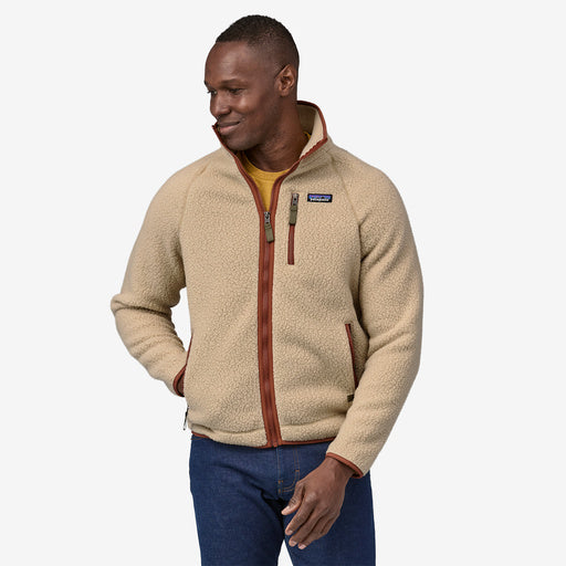 Patagonia Men's Retro Pile Fleece Jacket Fleece Uomo El Cap Khaki w/Sisu Brown