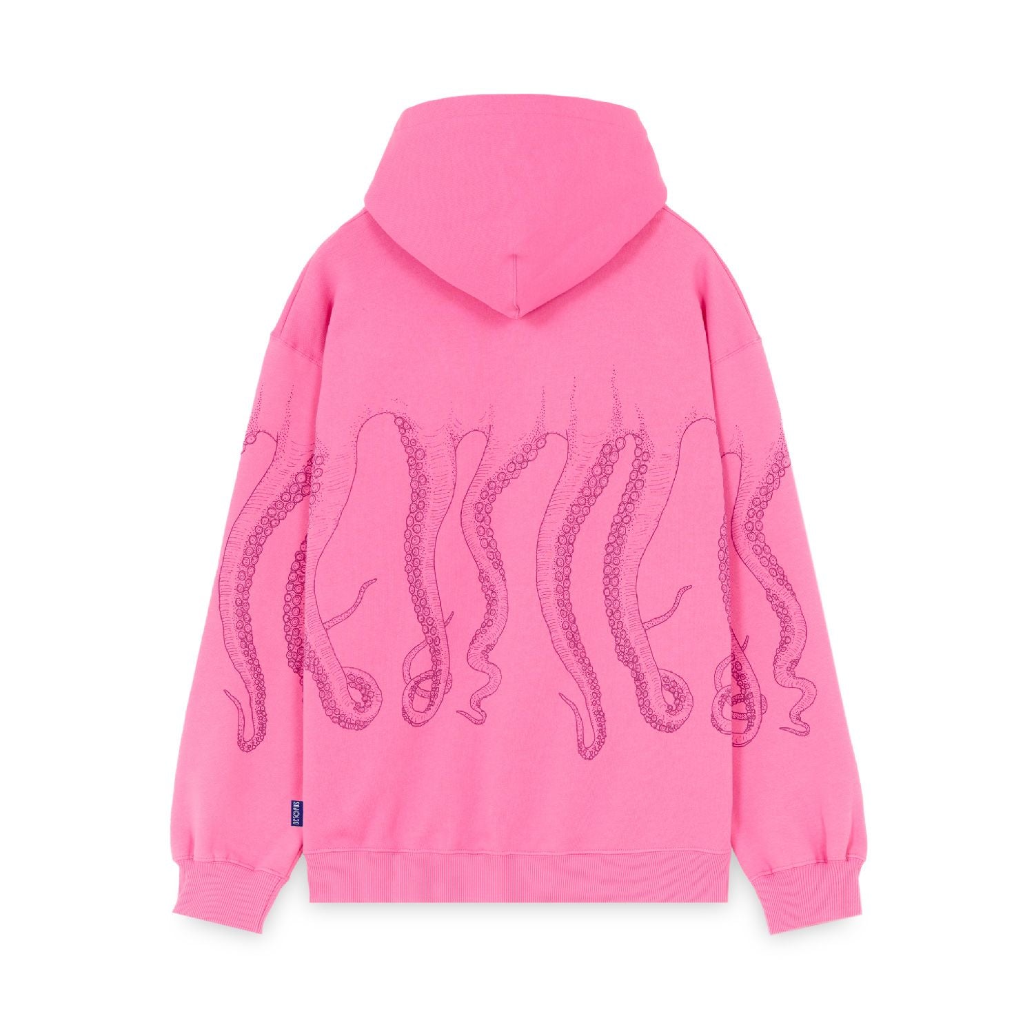 Octopus Outline Hoodie felpa sweatshirt unisex Pink