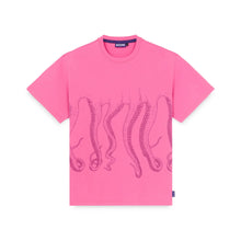 Carica l&#39;immagine nel visualizzatore di Gallery, Octopus Outline Tee T-shirt manica corta unisex Pink
