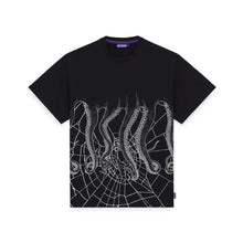 Carica l&#39;immagine nel visualizzatore di Gallery, Octopus Web Tee T-shirt manica corta unisex Black

