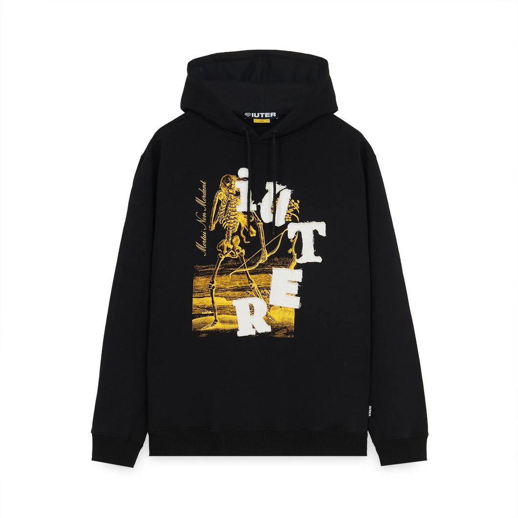 IUTER RAW HOODIE col. BLACK