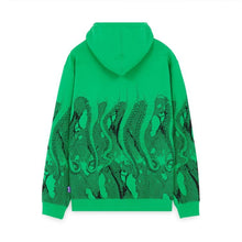 Carica l&#39;immagine nel visualizzatore di Gallery, Octopus Fishnet Hoodie col. GREEN
