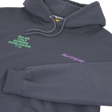 Carica l&#39;immagine nel visualizzatore di Gallery, IUTER felpa con cappuccio mod. CUPIDO HOODIE cod. 24WISH09 col. ASPHALT
