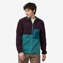 Carica l'immagine nel visualizzatore di Gallery, Patagonia Men's Microdini Fleece Hoody Felpa in pile da uomo con cappuccio Belay Blue
