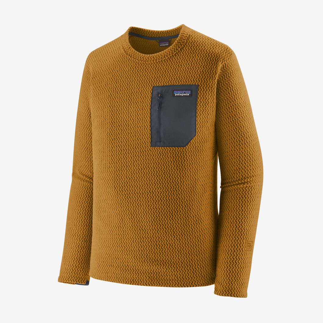 Patagonia Men's R1® Air Crewneck Pullover Fleece girocollo Raptor Brown