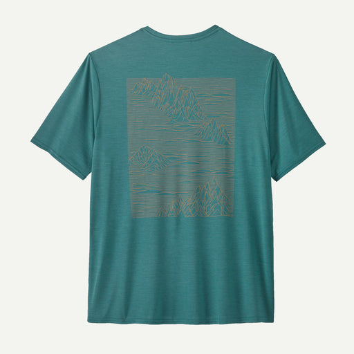PATAGONIA T-shirt Men's Capilene® Cool Daily Graphic Shirt cod. 45235 WETLAND BLUE X-DYE
