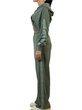 Carica l'immagine nel visualizzatore di Gallery, HINNOMINATE Felpa cappuccio allzip corta con banda parlata art. HMABW01055
