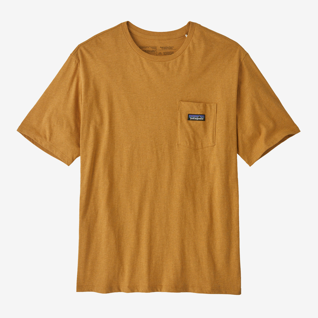 PATAGONIA Men's Daily Pocket Tee Shirt da Uomo Pufferfish Gold