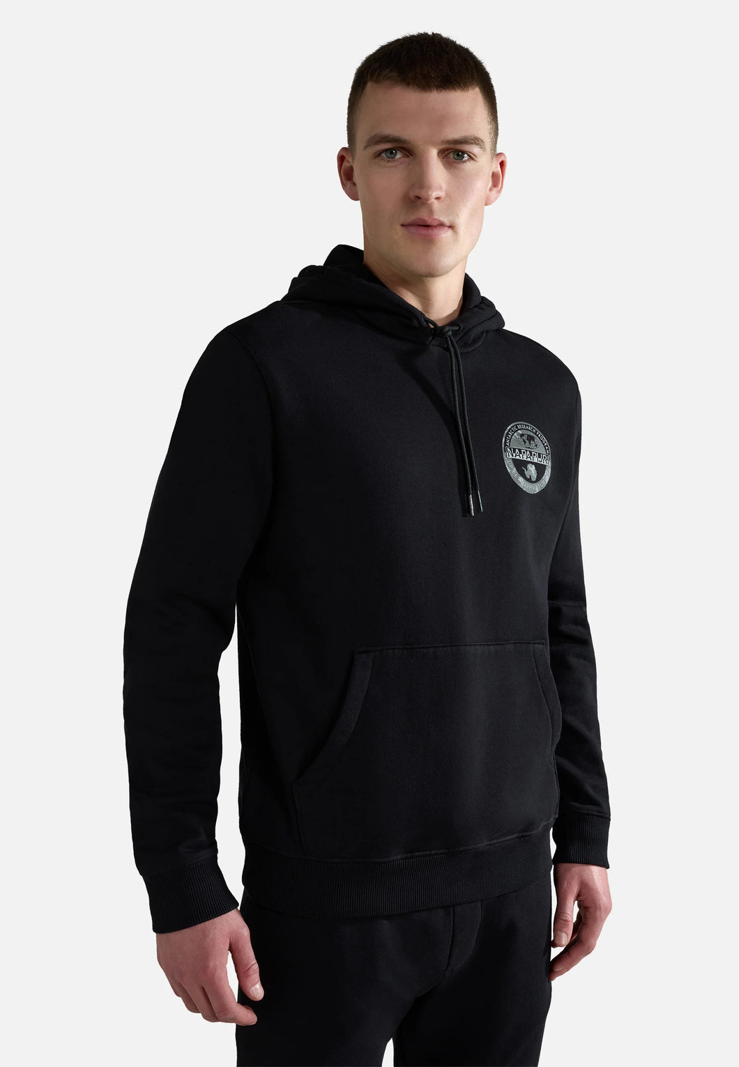 Napapijri Felpa uomo con Cappuccio B-BOLLO H 1 - Hoodie Black