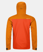 Carica l&#39;immagine nel visualizzatore di Gallery, ORTOVOX 3L RAVINE SHELL JACKET Uomo Giacca da freeride casual, leggera e traspirante hot orange
