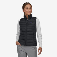 Carica l&#39;immagine nel visualizzatore di Gallery, Patagonia Women&#39;s Down Sweater Vest Gilet trapuntato da donna Black Nero
