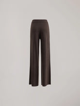 Carica l'immagine nel visualizzatore di Gallery, HINNOMINATE Pantalone palazzo con nervature in maglia art. HMABW03029_MTTM0001 col. Caffe
