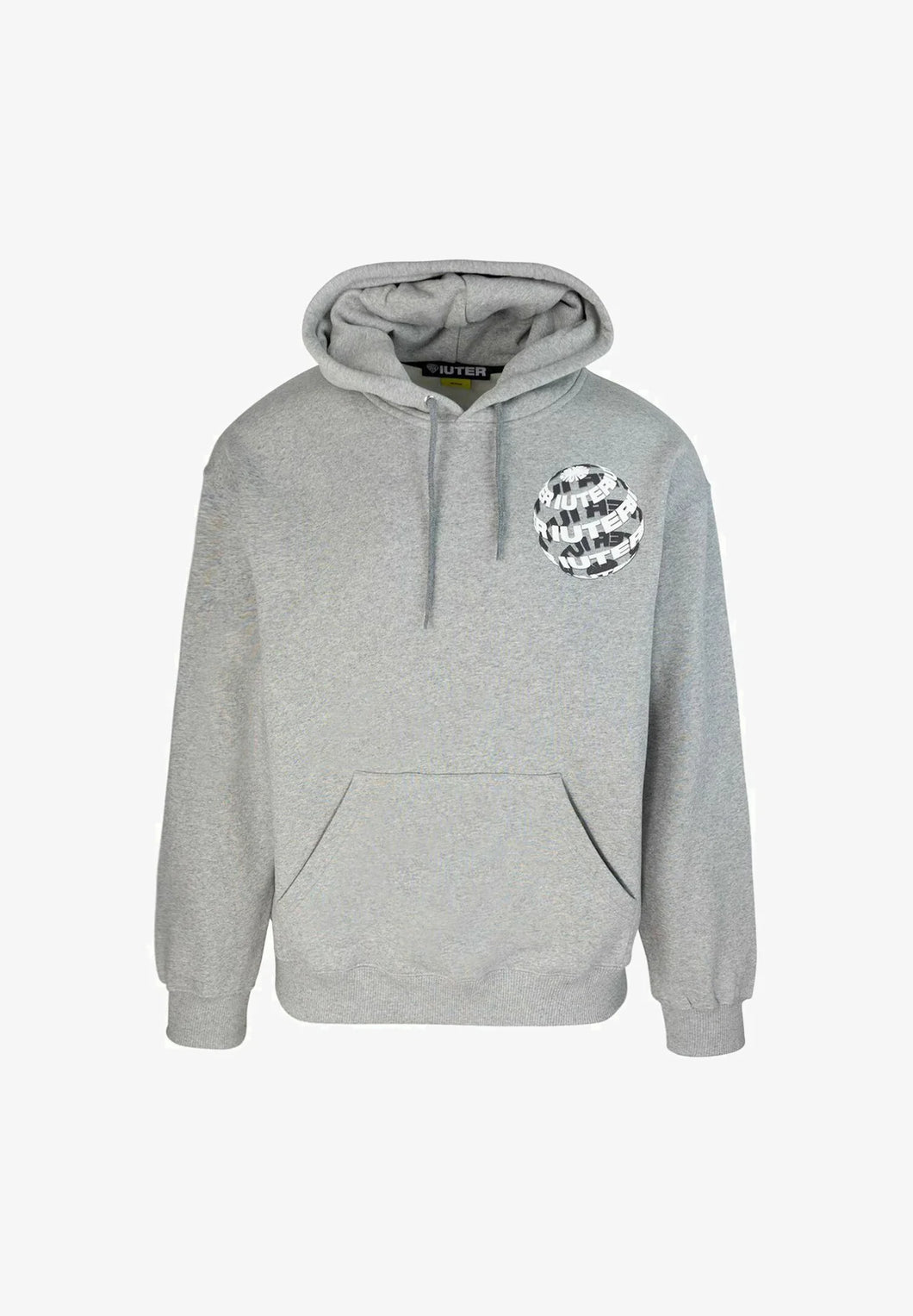IUTER felpa con cappuccio mod. ROUND HOODIE cod. 24WISH10