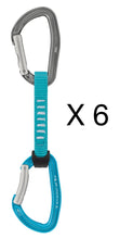 Carica l'immagine nel visualizzatore di Gallery, Petzl Confezione da 6 rinvii DJINN AXESS  turquoise 12 cm
