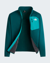 Carica l'immagine nel visualizzatore di Gallery, THE NORTH FACE Pile Crest con cerniera integrale da uomo art.  NF0A897C col. Pacific Teal-TNF Black
