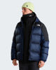THE NORTH FACE Giacca in piumino Diablo 2.0 con cappuccio da uomo art. NF0A8992 col. Estate Blue Black Heather-TNF Black-Recycled Downlack Heather-TNF Black-Recycled Down (Copia)