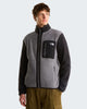 THE NORTH FACE Giacca in pile Yumiori con cerniera integrale da uomo art. NF0A883R col. Smoked Pearl-TNF Black