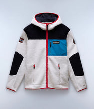Carica l'immagine nel visualizzatore di Gallery, NAPAPPIJRI Felpa in Pile con Cappuccio e Zip mod. Yupik NA4GNS col. BEIGE DIMITY
