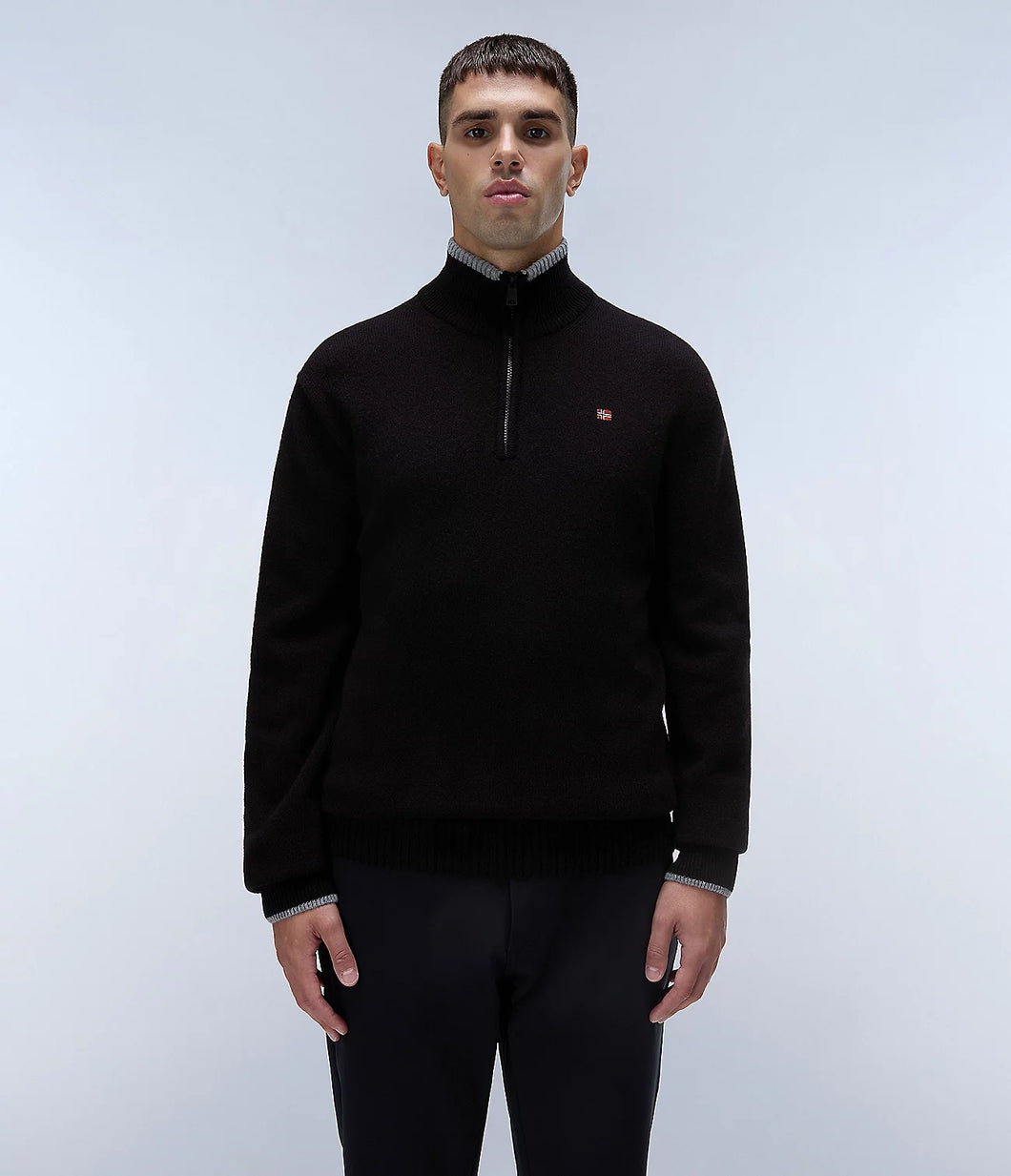 NAPAPIJRI Maglione 1/2 zip mod. Dain HZ 5 cod. NP0A4HL col. BLACK