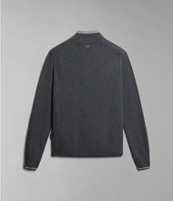 Carica l&#39;immagine nel visualizzatore di Gallery, Napapijri Maglione in lana a mezza zip Dain 5 Dark Grey

