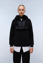 Carica l'immagine nel visualizzatore di Gallery, NAPAPIJRI Felpa in Pile con Cappuccio e 1/2 Zip mod. T-Seline Hzh W art. NP0A4HYO0411 col. BLACK

