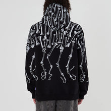 Carica l&#39;immagine nel visualizzatore di Gallery, Octopus Bones Hoodie Sweatshirts Felpa Cappuccio unisex Black
