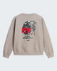 THE NORTH FACE Felpa Gear Up Get Out con grafica unisex art.  NF0A8JB5 col. Stone Slab