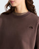 THE NORTH FACE Felpa oversize TNF™ Essential Simple Dome Boxy da donna art.  NF0A8HBY col. Smokey Brown