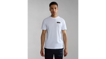 Carica l&#39;immagine nel visualizzatore di Gallery, Napapijri T-shirt a manica corta da uomo Iaato colore Bianco White
