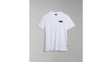 Carica l&#39;immagine nel visualizzatore di Gallery, Napapijri T-shirt a manica corta da uomo Iaato colore Bianco White
