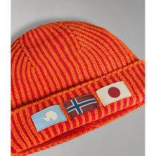 Carica l&#39;immagine nel visualizzatore di Gallery, Napapijri Cappellino Unisex Hat Cap Berretto F-Sham Orange Red
