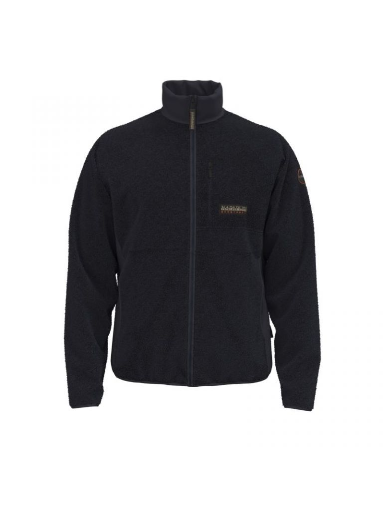 Napapijri Fleece Pile Uomo T-Dolent Fz 176 Blu Marine