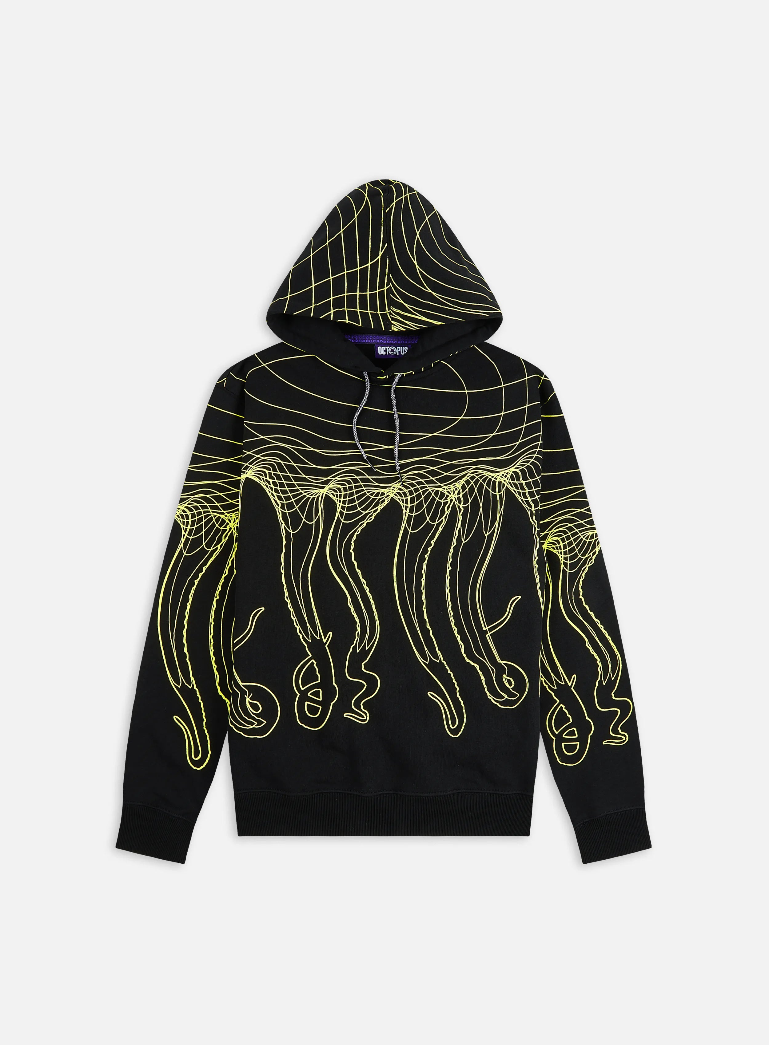 Felpa Cappuccio Amazon Octopus Felpa Octopus Flowing Hoodie